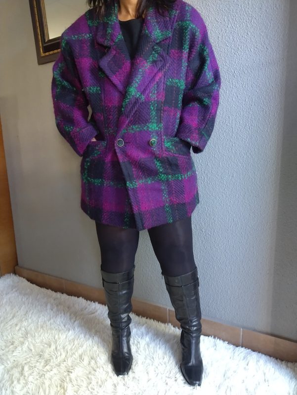 Vintage Multi-Coloured Blazer Coat - Image 3