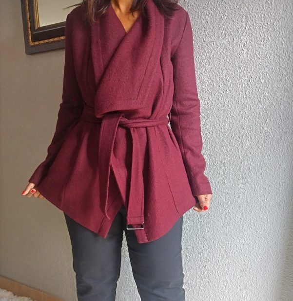 Burgundy Wrap Jacket
