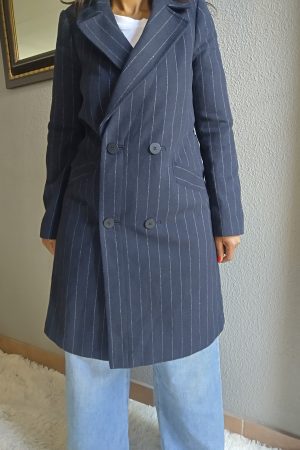 Striped Coat Blazer