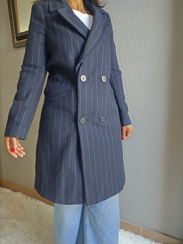 Striped Coat Blazer - Image 4