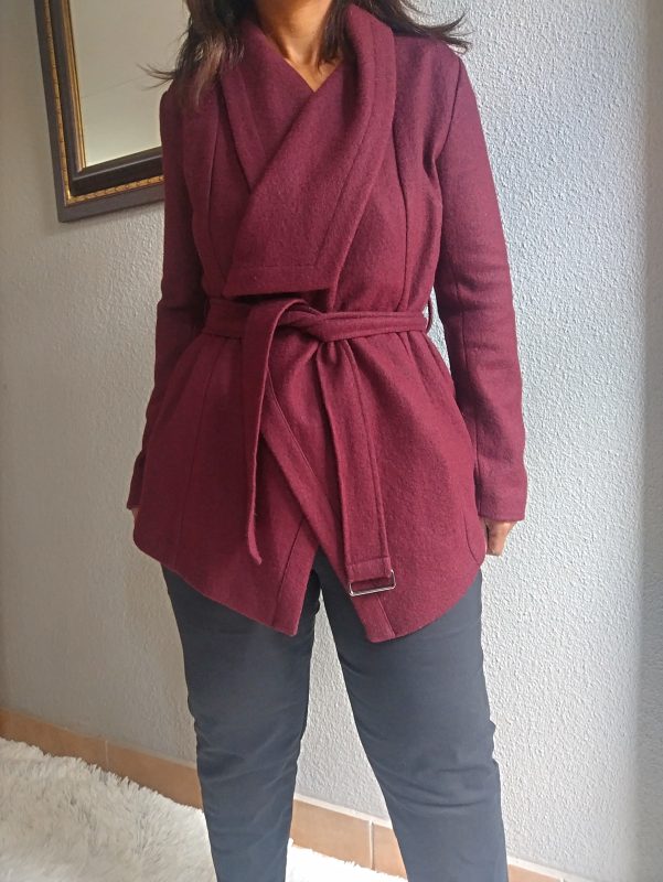 Burgundy Wrap Blazer/Jacket
