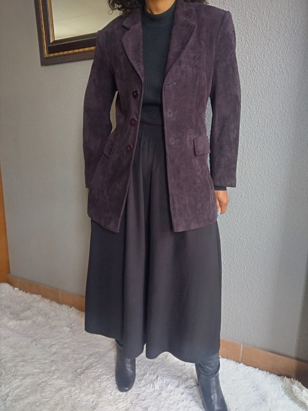 Velvety Feel Single Breasted Blazer
